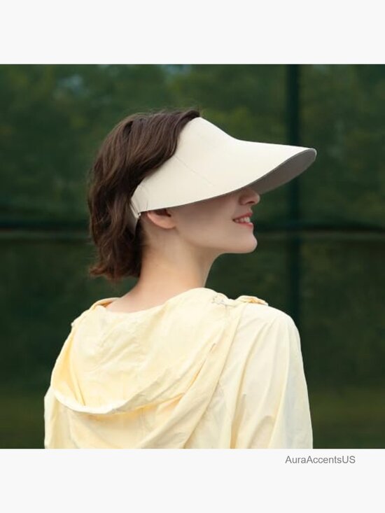 Wide Brim Sun Visor UPF 50+ Foldable Lightweight Beach Hat for Outdoor